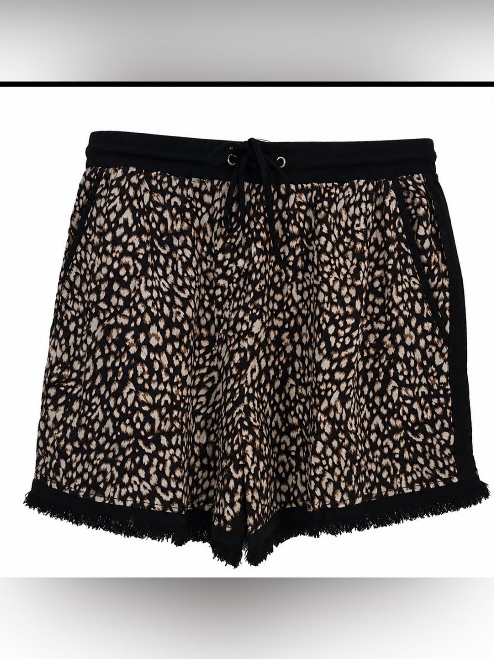 Umgee black leopard shorts sz Small